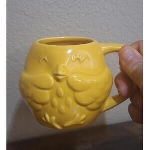 Adorable 13.3 oz 3D Embossed Yellow  Chick Ceramic Mug New.